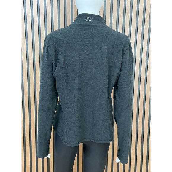 Beyond Yoga Spacedye On The Go Women's XL Black Jacket Polyester Track Mock Neck - Picture 2 of 7